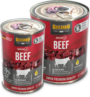 Baseline cans beef composing 400g 800g gb
