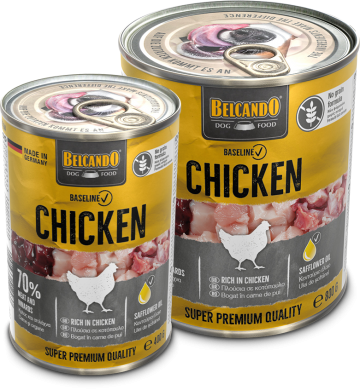 Baseline cans chicken composing 400g 800g gb