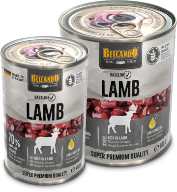 Baseline cans lamb composing 400g 800g gb