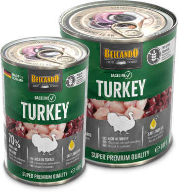 Baseline cans turkey composing 400g 800g gb
