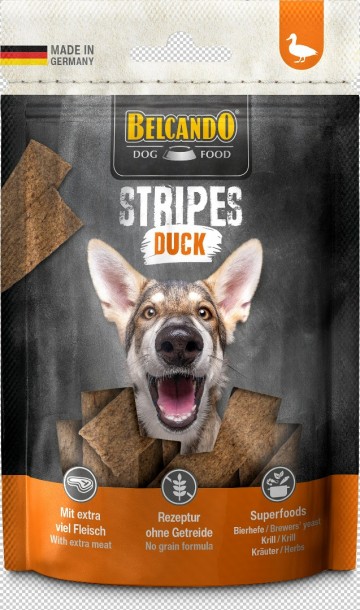 Rs7950bb snack stripes duck 70g front hpr